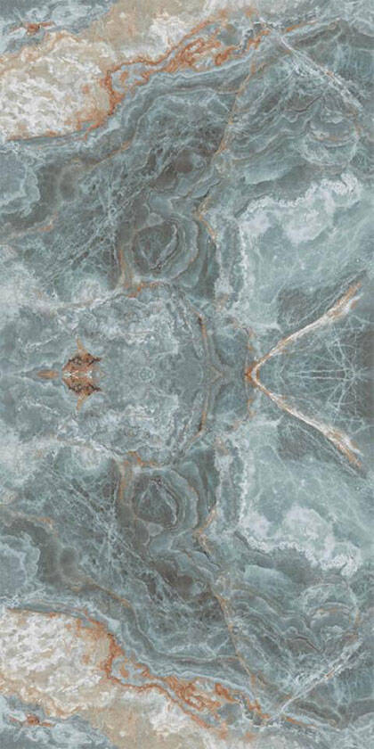120X240 Osso Bookmatch Kristal Rektifiye Parlak Nano - 1