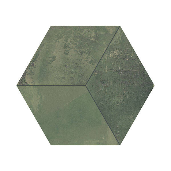 52X60 Azteca Argille Hexagono Hex60 Rhomboid Aquamarine - 1