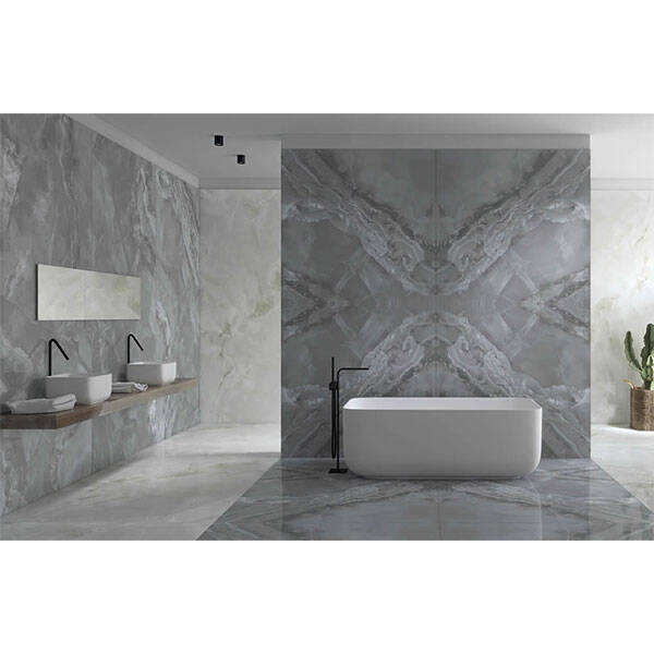 60X120 Marea Koyu Gri Rektifiye Parlak Nano - 2