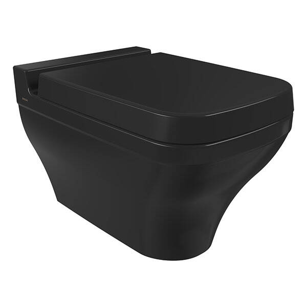 Bocchi Scala Arch Asma Klozet + Kapak P.Siyah - 1