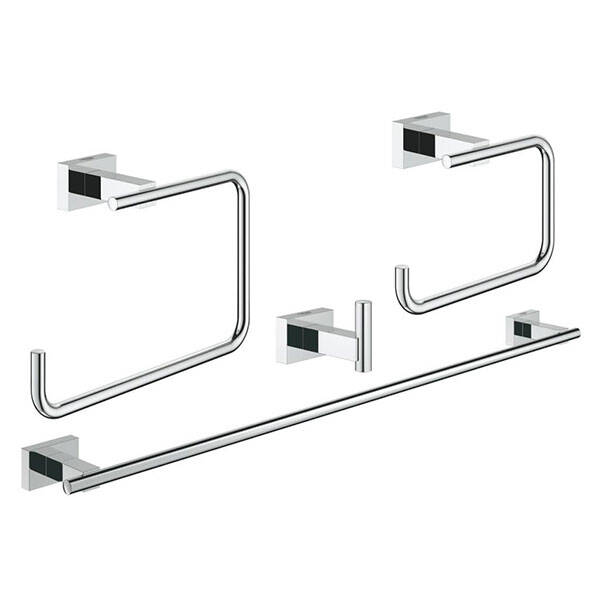 Grohe Essentials Cube Aksesuar Seti 4 Parça Krom-40778001 - 1