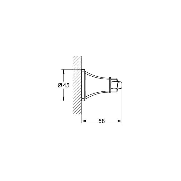Grohe Bornoz Askısı Grandera Krom/Altın - 2