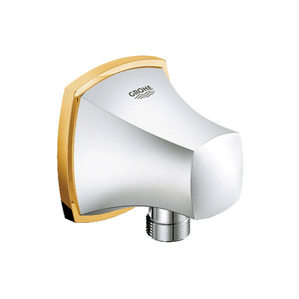 Grohe El Duş Çıkış Dirseği Grandera Krom/Altın - 27970IG0 - 1