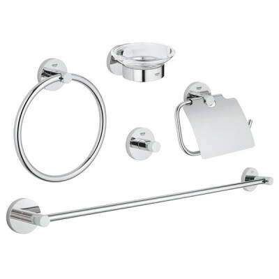 Grohe Essentials 5'İ Bir Arada Banyo Aksesuar Seti - 40344001 - Grohe
