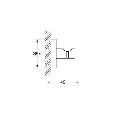 Grohe Essentials Havlu/Bornoz Askılığı Hard Graphite - 2