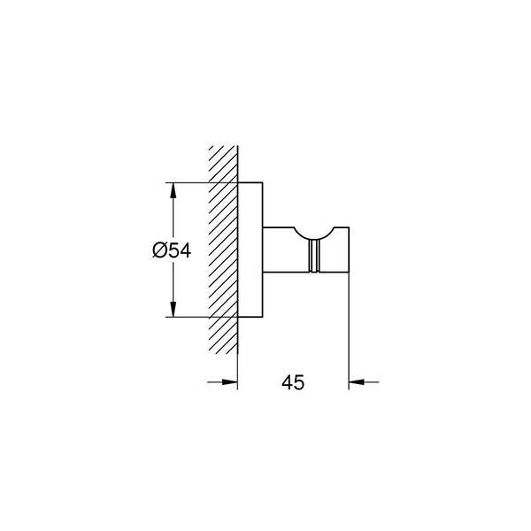 Grohe Essentials Havlu/Bornoz Askılığı Hard Graphite - 2