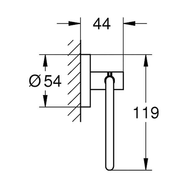Grohe Essentials Tuvalet kağıtlığı - 40689001 - 2