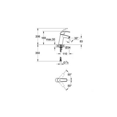 Grohe Eurosmart Lavabo Bataryası - 2