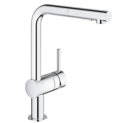 Grohe Eviye Bataryası Spiralli 2 Fonksiyonlu Minta Krom - 1