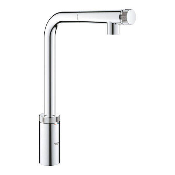 Grohe Eviye Bataryası Spiralli SmartControl Minta Krom - 1