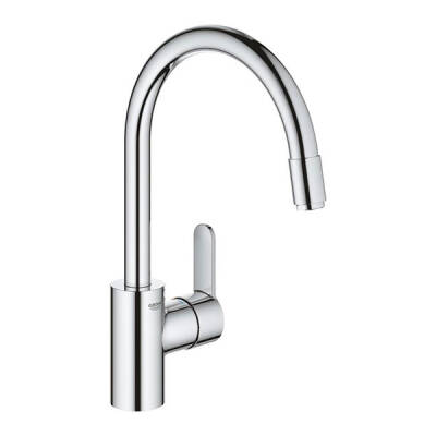 Grohe Eviye Bataryası Spiralli Tek Akış Eurostyle Krom - 31126004 - Grohe