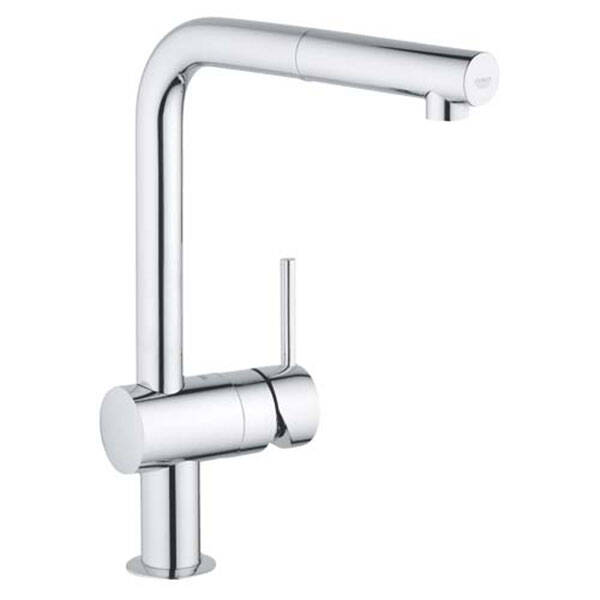 Grohe Eviye Bataryası Spiralli Tek Akışlı Minta Krom - 1