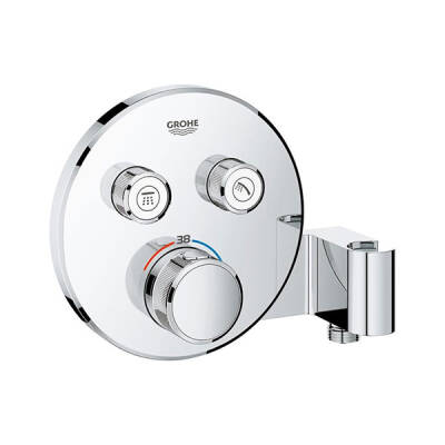 Grohe Grohtherm Smartcontrol Çift Valfli Akış Kontrollü, Ankastre Termostatik Duş Bataryası, Entegre Duş Kolu İle - 29120000 - Grohe