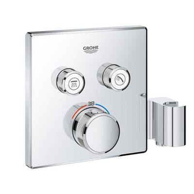 Grohe Grohtherm Smartcontrol Çift Yönlü, El Duş Çıkışlı Ankastre Termostatik Duş Bataryası - 29125000 - Grohe