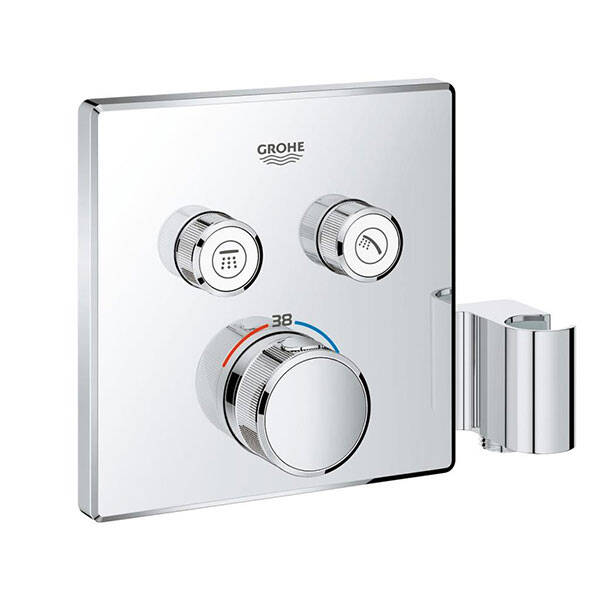 Grohe Grohtherm Smartcontrol Çift Yönlü, El Duş Çıkışlı Ankastre Termostatik Duş Bataryası - 29125000 - 1
