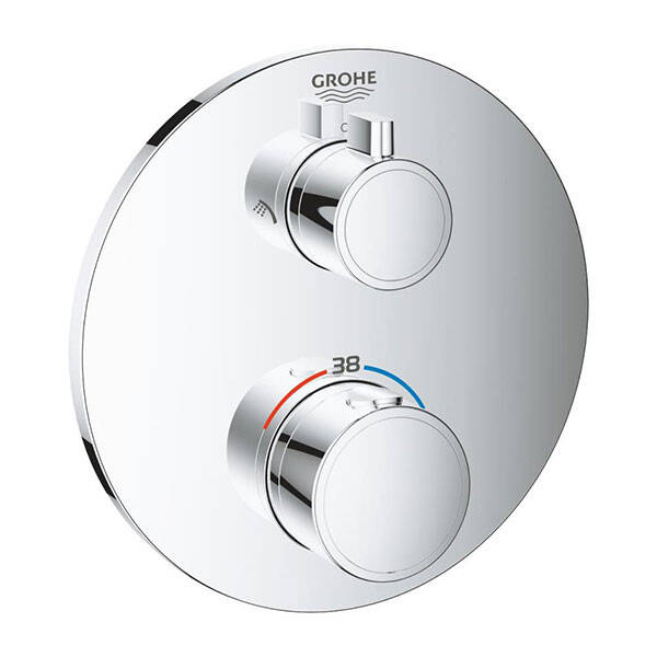 Grohe Grohtherm Termostatik Banyo Duş Bataryası 2 çıkışlı divertörlü - 1