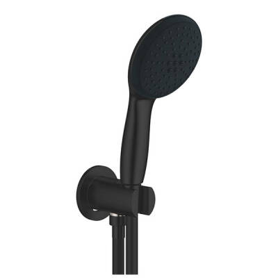 Grohe Tempesta 110 Su Çıkış Dirsekli El Duşu Seti 2 Akışlı Rain,Jet Mat Siyah - 264062433 - Grohe