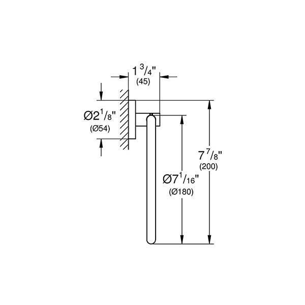 Grohe Yuvarlak Havluluk Essentials Cool Sunrise - 40365GL1 - 2