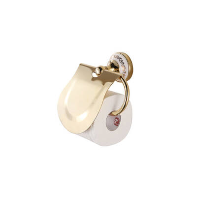 Newarc Tuvalet Kağıtlığı Kapaklı Altın - 648152 - Newarc