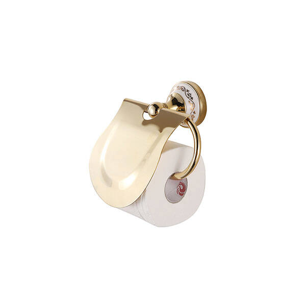 Newarc Tuvalet Kağıtlığı Kapaklı Altın - 648152 - 1