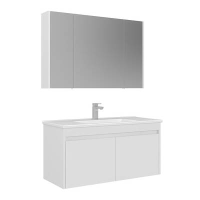 Orka Arno 100 cm Kapaklı Banyo Dolabı - Orka