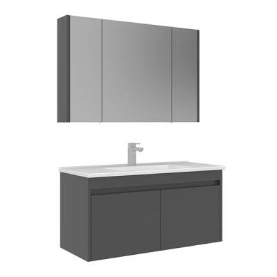 Orka Arno 100 cm Kapaklı Banyo Dolabı - 2