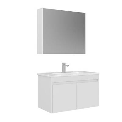 Orka Arno 85 cm Kapaklı Banyo Dolabı - Orka