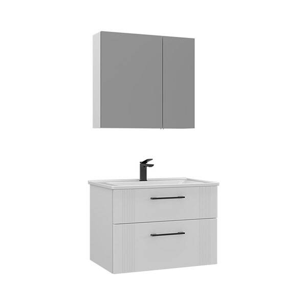 Orka Bari Thermold Ayna Dolaplı 65 cm Takım - 1
