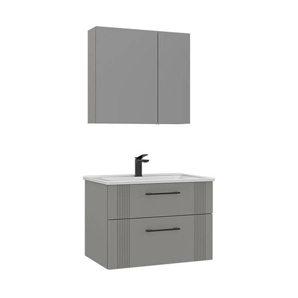 Orka Bari Thermold Ayna Dolaplı 65 cm Banyo Dolabı - 3