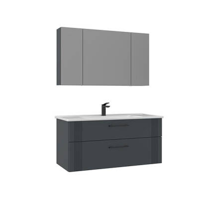 Orka Bari Thermold Ayna Dolaplı 100 cm Banyo Dolabı - 2