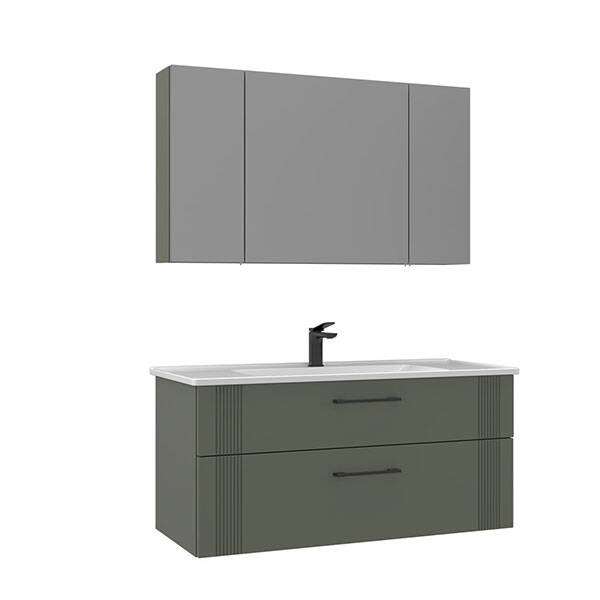 Orka Bari Thermold Ayna Dolaplı 100 cm Banyo Dolabı - 4