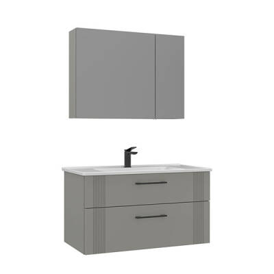 Orka Bari Thermold Ayna Dolaplı 85 cm Banyo Dolabı - 3