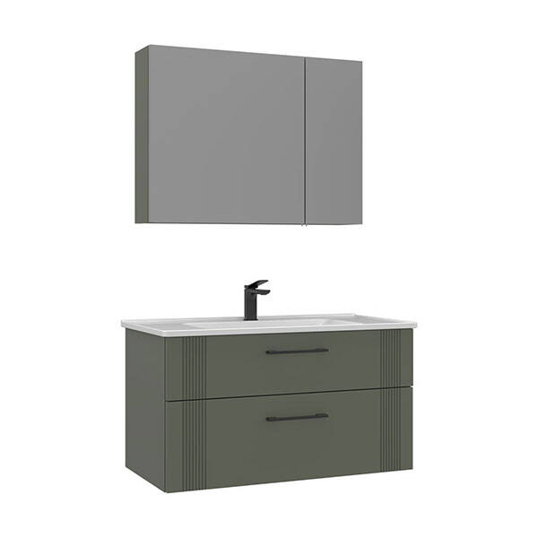 Orka Bari Thermold Ayna Dolaplı 85 cm Banyo Dolabı - 4