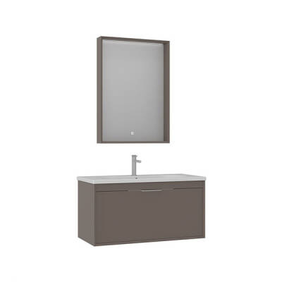 Orka Clay 100 cm Tek Çekmeceli Banyo Dolabı - Orka