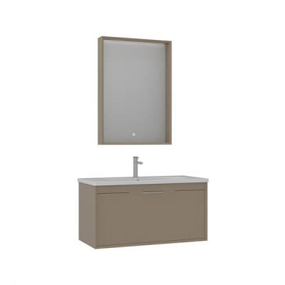 Orka Clay 100 cm Tek Çekmeceli Banyo Dolabı - 2