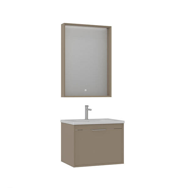 Orka Clay 65 cm Tek Çekmeceli Banyo Dolabı - 1
