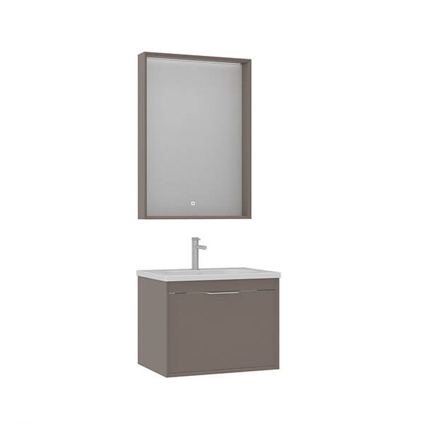 Orka Clay 65 cm Tek Çekmeceli Banyo Dolabı - 2