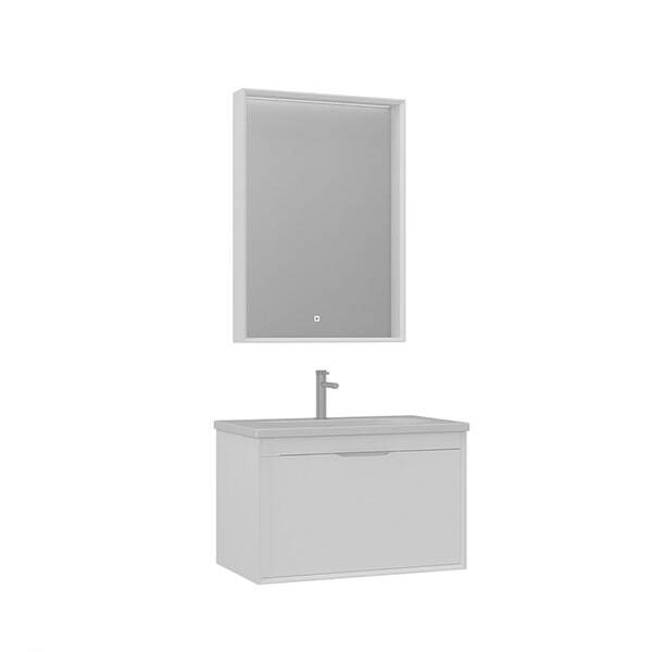 Orka Clay 80 cm Tek Çekmeceli Banyo Dolabı - 1