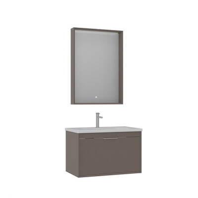 Orka Clay 80 cm Tek Çekmeceli Banyo Dolabı - 3