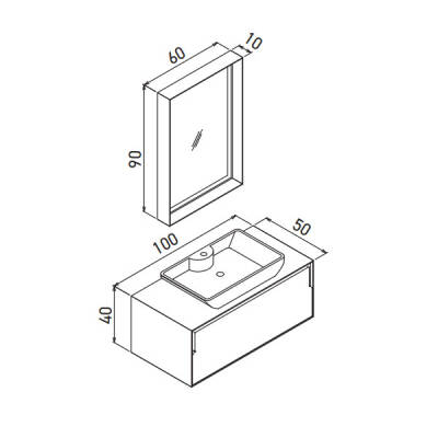 Orka Craft 100 CM Banyo Dolabı - 2