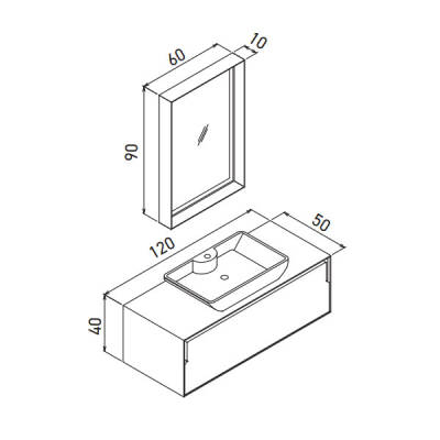 Orka Craft 120 CM Banyo Dolabı - 2