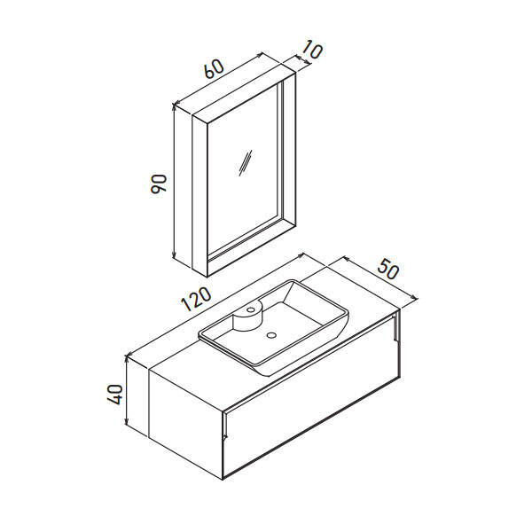 Orka Craft 120 CM Banyo Dolabı - 2