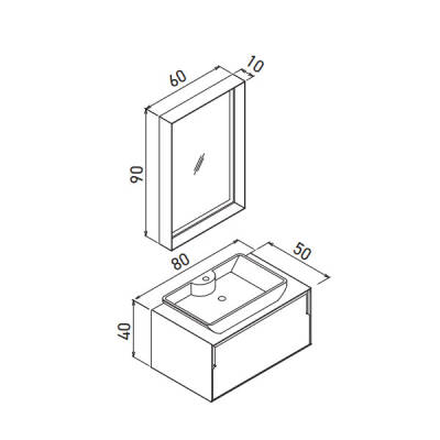 Orka Craft 80 CM Banyo Dolabı - 2