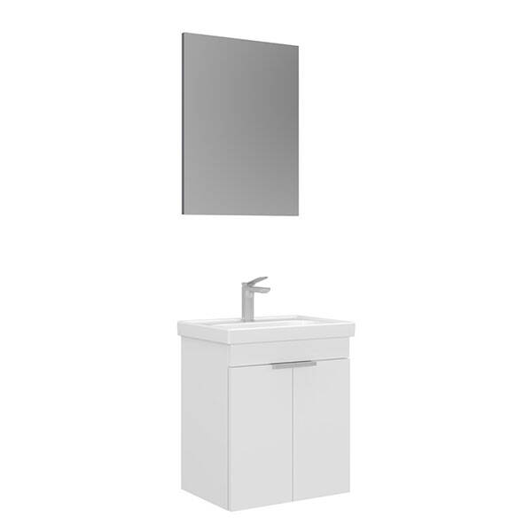 Orka Desna 50 cm Düz Aynalı Banyo Dolabı - 1