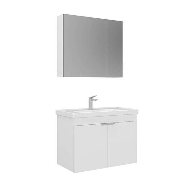 Orka Desna 80 cm Takım Ayna Dolaplı - 1