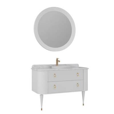 Orka Felice Ahşap Ayaklı 120 cm Banyo Dolabı - Orka