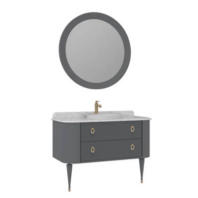 Orka Felice Ahşap Ayaklı 120 cm Banyo Dolabı - 4