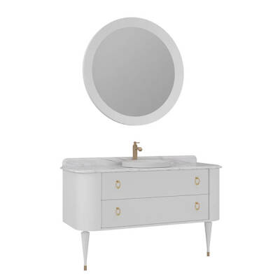 Orka Felice Ahşap Ayaklı 140 cm Banyo Dolabı - Orka