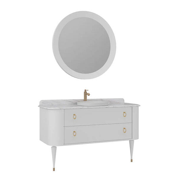 Orka Felice Ahşap Ayaklı 140 cm Banyo Dolabı - 1