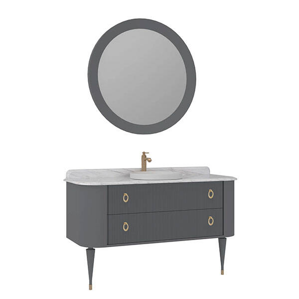 Orka Felice Ahşap Ayaklı 140 cm Banyo Dolabı - 2